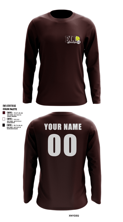 Elko Little League 7844714 Long Sleeve Performance Shirt 6