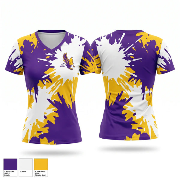 Womens Short Sleeve Vneck Shirt, Eaton Basketball, Men's Basketball, Teamtime, Team time, sublimation, custom sports apparel, team uniforms, spirit wear, spiritwear, sports uniforms, custom shirts, team store, custom team store, fundraiser sports, apparel fundraiser