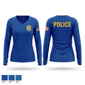 Marine Patrol Unit Women's Long Sleeve V-neck Shirt - 1