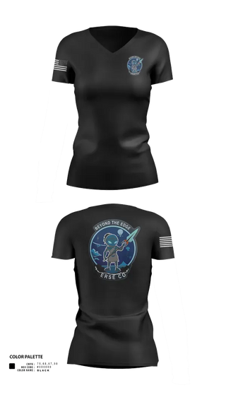 Womens Short Sleeve Vneck Shirt, ERSE Company, Army, Teamtime, Team time, sublimation, custom sports apparel, team uniforms, spirit wear, spiritwear, sports uniforms, custom shirts, team store, custom team store, fundraiser sports, apparel fundraiser