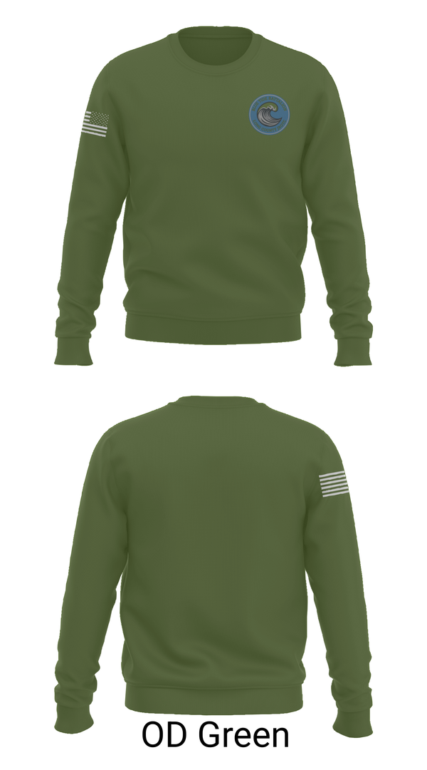 Crew Neck Sweatshirt, Blue Tide Battalion, , Teamtime, Team time, sublimation, custom sports apparel, team uniforms, spirit wear, spiritwear, sports uniforms, custom shirts, team store, custom team store, fundraiser sports, apparel fundraiser