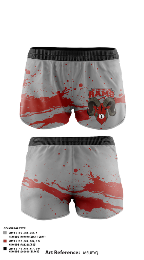 Track Shorts, Riverside Rams, , Teamtime, Team time, sublimation, custom sports apparel, team uniforms, spirit wear, spiritwear, sports uniforms, custom shirts, team store, custom team store, fundraiser sports, apparel fundraiser