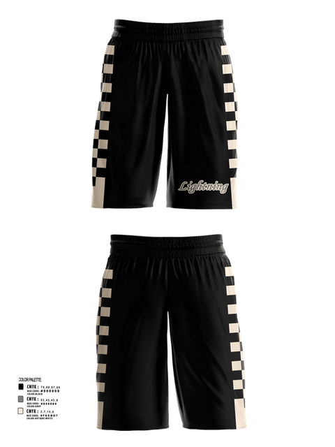 Athletic Shorts With Pockets, Lightning, Men's Basketball, Teamtime, Team time, sublimation, custom sports apparel, team uniforms, spirit wear, spiritwear, sports uniforms, custom shirts, team store, custom team store, fundraiser sports, apparel fundraiser