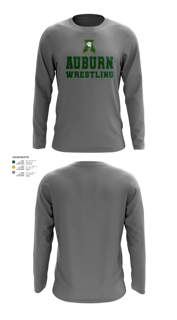 Long Sleeve Performance Shirt, Auburn Trojan Wrestling, Wrestling, Teamtime, Team time, sublimation, custom sports apparel, team uniforms, spirit wear, spiritwear, sports uniforms, custom shirts, team store, custom team store, fundraiser sports, apparel fundraiser