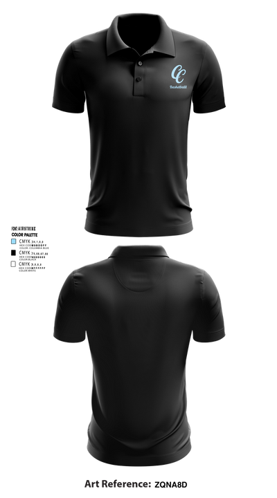 Carson High School Basketball Short Sleeve Performance Polo - 5