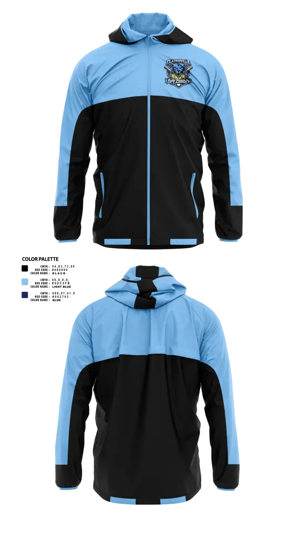 Windbreaker, Clarksville Lady Panters, Softball, Teamtime, Team time, sublimation, custom sports apparel, team uniforms, spirit wear, spiritwear, sports uniforms, custom shirts, team store, custom team store, fundraiser sports, apparel fundraiser
