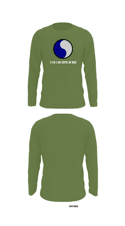 C-Co 1/116 29th IN BDE 88691555 Long Sleeve Performance Shirt 52