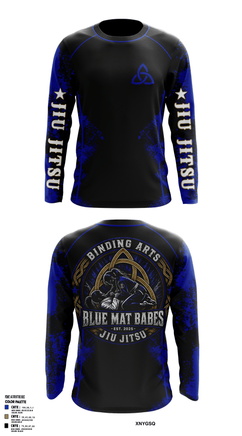 Womens Long Sleeve Vneck Shirt, Binding Arts Jiu Jitsu, , Teamtime, Team time, sublimation, custom sports apparel, team uniforms, spirit wear, spiritwear, sports uniforms, custom shirts, team store, custom team store, fundraiser sports, apparel fundraiser