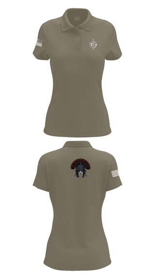 Womens Short Sleeve Performance Polo, HQ PLT, A CO, USDB BN (CORR), , Teamtime, Team time, sublimation, custom sports apparel, team uniforms, spirit wear, spiritwear, sports uniforms, custom shirts, team store, custom team store, fundraiser sports, apparel fundraiser