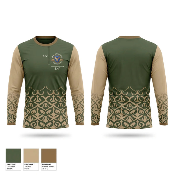 Long Sleeve Performance Shirt, Airborne Veterans Gold Club, Golf, Teamtime, Team time, sublimation, custom sports apparel, team uniforms, spirit wear, spiritwear, sports uniforms, custom shirts, team store, custom team store, fundraiser sports, apparel fundraiser
