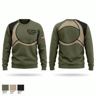 Crew Neck Sweatshirt, York County Park Ranger Division, Police, Teamtime, Team time, sublimation, custom sports apparel, team uniforms, spirit wear, spiritwear, sports uniforms, custom shirts, team store, custom team store, fundraiser sports, apparel fundraiser
