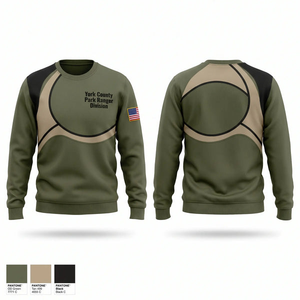 Crew Neck Sweatshirt, York County Park Ranger Division, Police, Teamtime, Team time, sublimation, custom sports apparel, team uniforms, spirit wear, spiritwear, sports uniforms, custom shirts, team store, custom team store, fundraiser sports, apparel fundraiser