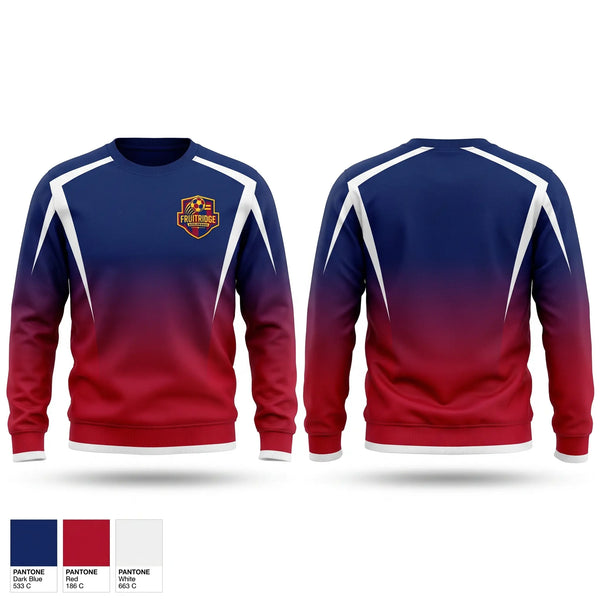 Crew Neck Sweatshirt, Fruitridge azulgranas, Men's Soccer, Teamtime, Team time, sublimation, custom sports apparel, team uniforms, spirit wear, spiritwear, sports uniforms, custom shirts, team store, custom team store, fundraiser sports, apparel fundraiser