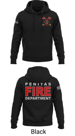 Hoodie, Peñitas Fire Department, Fire Department, Teamtime, Team time, sublimation, custom sports apparel, team uniforms, spirit wear, spiritwear, sports uniforms, custom shirts, team store, custom team store, fundraiser sports, apparel fundraiser