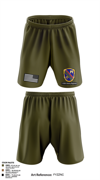 Athletic Shorts With Pockets, Co A, 1st-160th INF, 79th IBCT, , Teamtime, Team time, sublimation, custom sports apparel, team uniforms, spirit wear, spiritwear, sports uniforms, custom shirts, team store, custom team store, fundraiser sports, apparel fundraiser