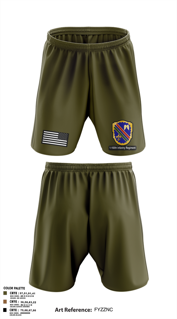 Athletic Shorts With Pockets, Co A, 1st-160th INF, 79th IBCT, , Teamtime, Team time, sublimation, custom sports apparel, team uniforms, spirit wear, spiritwear, sports uniforms, custom shirts, team store, custom team store, fundraiser sports, apparel fundraiser