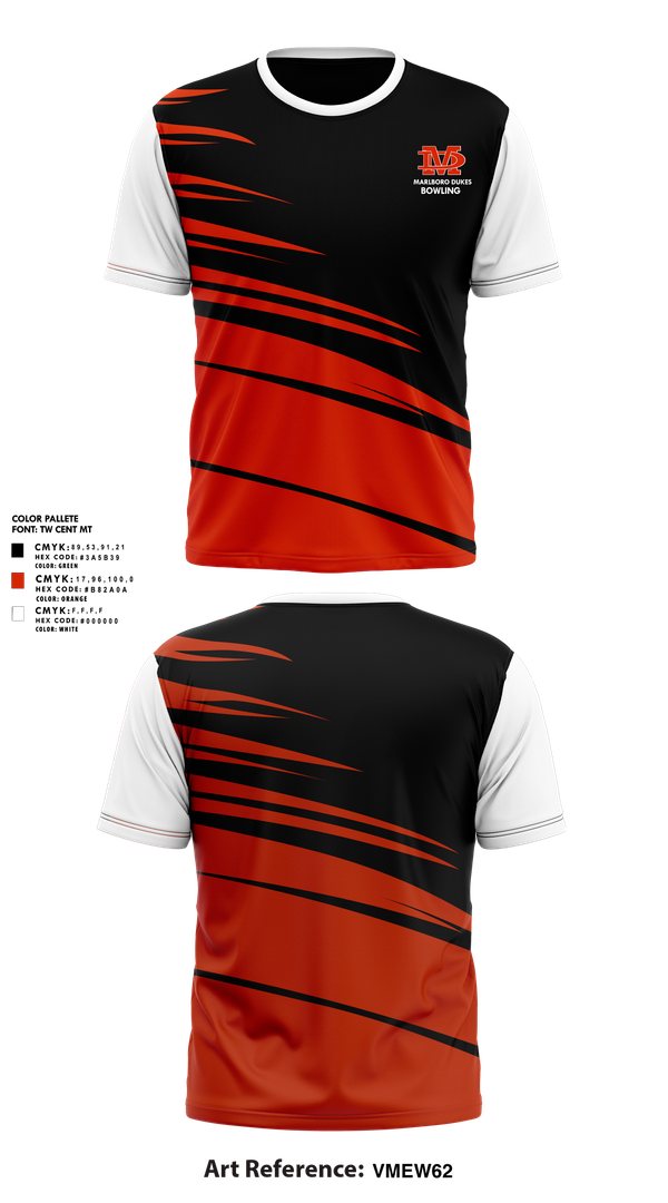 Short Sleeve Performance Shirt, Marlboro Dukes, Bowling, Teamtime, Team time, sublimation, custom sports apparel, team uniforms, spirit wear, spiritwear, sports uniforms, custom shirts, team store, custom team store, fundraiser sports, apparel fundraiser