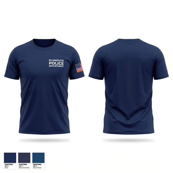 Short Sleeve Performance Shirt, Plymouth Police Department, Police, Teamtime, Team time, sublimation, custom sports apparel, team uniforms, spirit wear, spiritwear, sports uniforms, custom shirts, team store, custom team store, fundraiser sports, apparel fundraiser