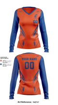 Catskill Volleyball 51447521 Women's Long Sleeve V-neck Shirt - 4