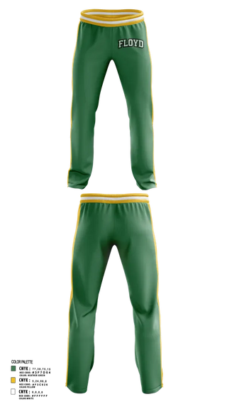Sweatpants, Floyd Central, Women's Volleyball, Teamtime, Team time, sublimation, custom sports apparel, team uniforms, spirit wear, spiritwear, sports uniforms, custom shirts, team store, custom team store, fundraiser sports, apparel fundraiser