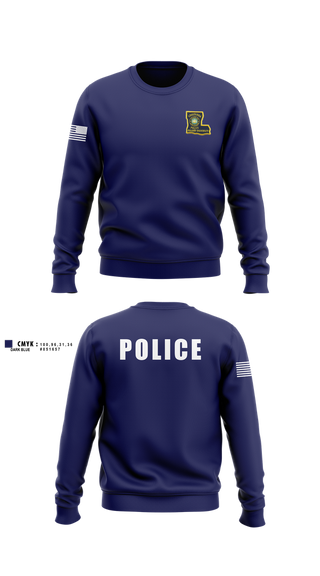 Crew Neck Sweatshirt, , Police, Teamtime, Team time, sublimation, custom sports apparel, team uniforms, spirit wear, spiritwear, sports uniforms, custom shirts, team store, custom team store, fundraiser sports, apparel fundraiser