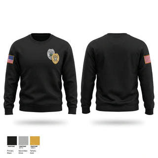 Crew Neck Sweatshirt, Bibb County BOE Police Department, Police, Teamtime, Team time, sublimation, custom sports apparel, team uniforms, spirit wear, spiritwear, sports uniforms, custom shirts, team store, custom team store, fundraiser sports, apparel fundraiser