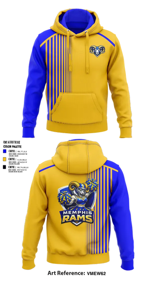 Hoodie, Memphis Rams, , Teamtime, Team time, sublimation, custom sports apparel, team uniforms, spirit wear, spiritwear, sports uniforms, custom shirts, team store, custom team store, fundraiser sports, apparel fundraiser