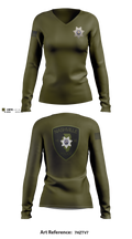 Nashville Police Department, IL Women's Long Sleeve V-neck Shirt - 11