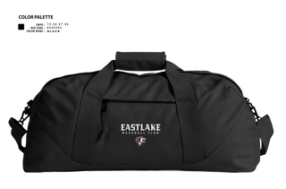 Duffle Bag, Eastlake, Baseball, Teamtime, Team time, sublimation, custom sports apparel, team uniforms, spirit wear, spiritwear, sports uniforms, custom shirts, team store, custom team store, fundraiser sports, apparel fundraiser