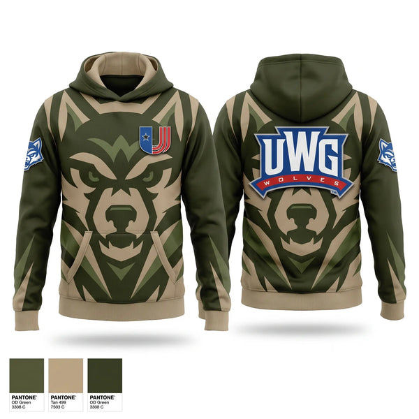 Hoodie, UWG. Wolves, , Teamtime, Team time, sublimation, custom sports apparel, team uniforms, spirit wear, spiritwear, sports uniforms, custom shirts, team store, custom team store, fundraiser sports, apparel fundraiser