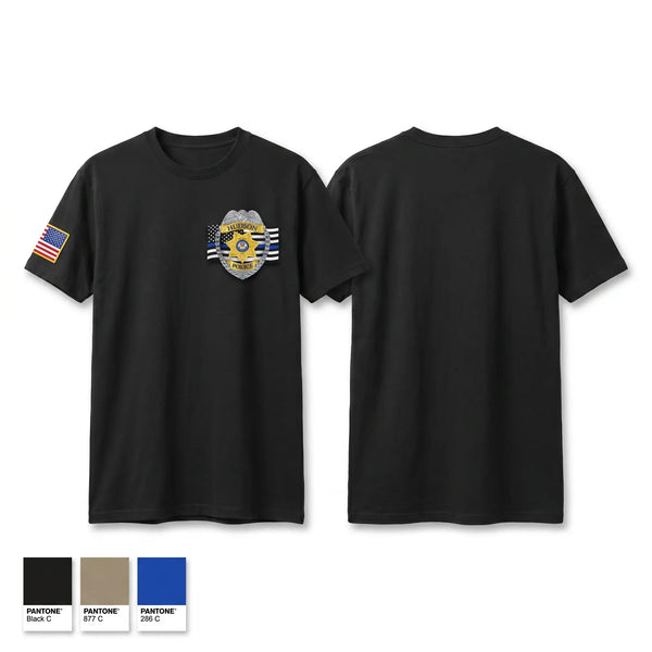 Old School Cotton Feel Shirt, Hudson Police Department, Police, Teamtime, Team time, sublimation, custom sports apparel, team uniforms, spirit wear, spiritwear, sports uniforms, custom shirts, team store, custom team store, fundraiser sports, apparel fundraiser