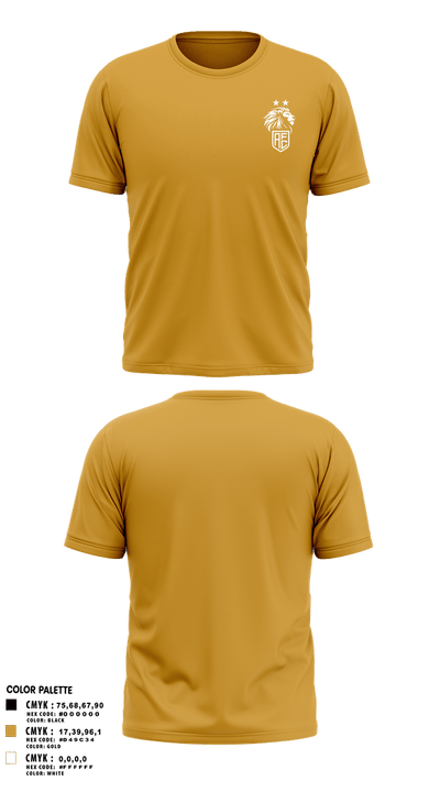 Aspire FC Lions 15623094 Short Sleeve Performance Shirt - 22