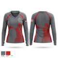 Pell City Fire Women's Long Sleeve V-neck Shirt - 1