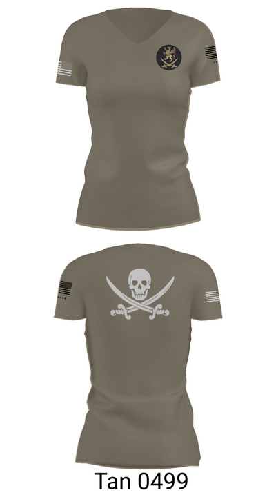 321 CRS 14466918 Women's Short Sleeve V-neck Shirt - 68