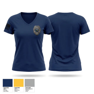 Womens Short Sleeve Vneck Shirt, Lake City Police Department, Police, Teamtime, Team time, sublimation, custom sports apparel, team uniforms, spirit wear, spiritwear, sports uniforms, custom shirts, team store, custom team store, fundraiser sports, apparel fundraiser