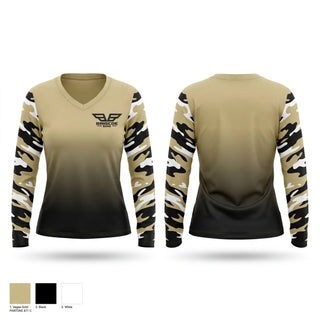 Womens Long Sleeve Vneck Shirt, Briscoe Band, Spirit Store, Teamtime, Team time, sublimation, custom sports apparel, team uniforms, spirit wear, spiritwear, sports uniforms, custom shirts, team store, custom team store, fundraiser sports, apparel fundraiser