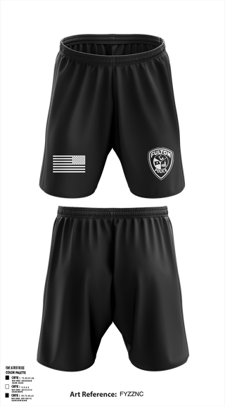 Athletic Shorts With Pockets, Fulton Police Department, Police, Teamtime, Team time, sublimation, custom sports apparel, team uniforms, spirit wear, spiritwear, sports uniforms, custom shirts, team store, custom team store, fundraiser sports, apparel fundraiser