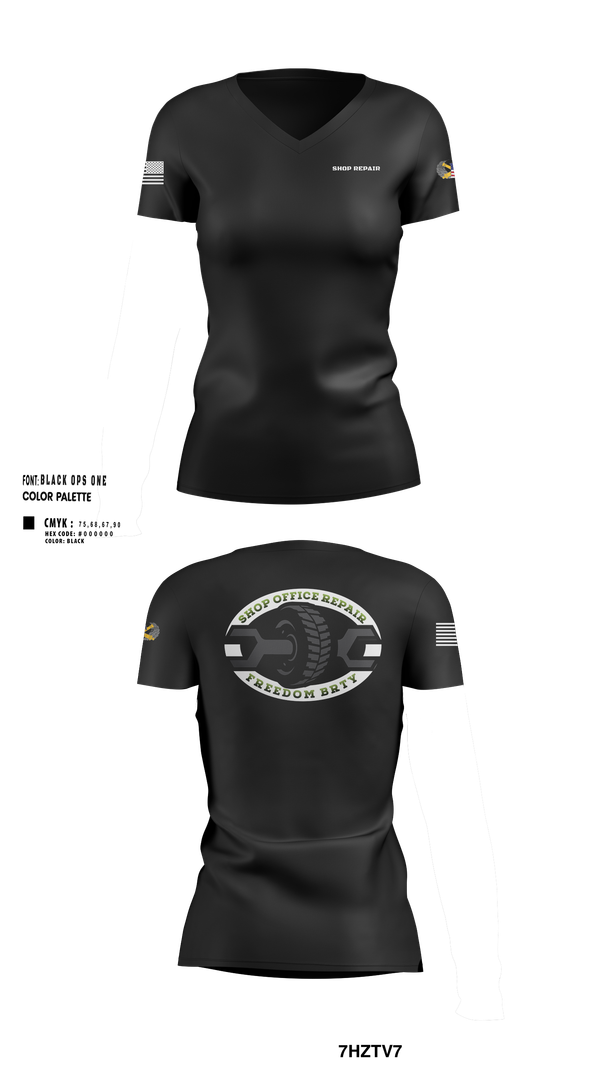 Womens Short Sleeve Vneck Shirt, 1-320TH FA, Army, Teamtime, Team time, sublimation, custom sports apparel, team uniforms, spirit wear, spiritwear, sports uniforms, custom shirts, team store, custom team store, fundraiser sports, apparel fundraiser