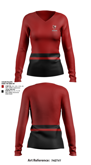 Womens Long Sleeve Vneck Shirt, Crystal City High School Hornets Basketball, Women's Basketball, Teamtime, Team time, sublimation, custom sports apparel, team uniforms, spirit wear, spiritwear, sports uniforms, custom shirts, team store, custom team store, fundraiser sports, apparel fundraiser