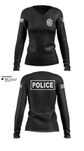 Laurens Police Women's Long Sleeve V-neck Shirt - 11