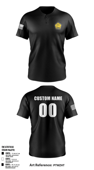 Two Button Baseball Jersey, AR-MEDCOM, Army, Teamtime, Team time, sublimation, custom sports apparel, team uniforms, spirit wear, spiritwear, sports uniforms, custom shirts, team store, custom team store, fundraiser sports, apparel fundraiser