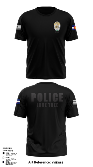 Short Sleeve Performance Shirt, Lone Tree Police Department, Police, Teamtime, Team time, sublimation, custom sports apparel, team uniforms, spirit wear, spiritwear, sports uniforms, custom shirts, team store, custom team store, fundraiser sports, apparel fundraiser