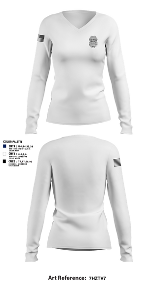 Womens Long Sleeve Vneck Shirt, Military Police, , Teamtime, Team time, sublimation, custom sports apparel, team uniforms, spirit wear, spiritwear, sports uniforms, custom shirts, team store, custom team store, fundraiser sports, apparel fundraiser