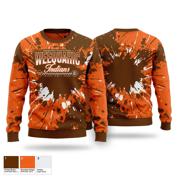Crew Neck Sweatshirt, Weequahic Indians, , Teamtime, Team time, sublimation, custom sports apparel, team uniforms, spirit wear, spiritwear, sports uniforms, custom shirts, team store, custom team store, fundraiser sports, apparel fundraiser
