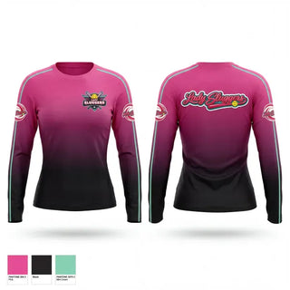 Long Sleeve Performance Shirt, Lady Sluggers, Softball, Teamtime, Team time, sublimation, custom sports apparel, team uniforms, spirit wear, spiritwear, sports uniforms, custom shirts, team store, custom team store, fundraiser sports, apparel fundraiser