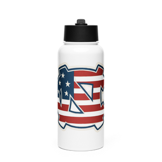 A-Gang 90344345 Stainless Steel Water Bottle with a Straw Lid