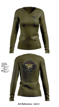 Roseville E.R.T. 91659020 Women's Long Sleeve V-neck Shirt - 101