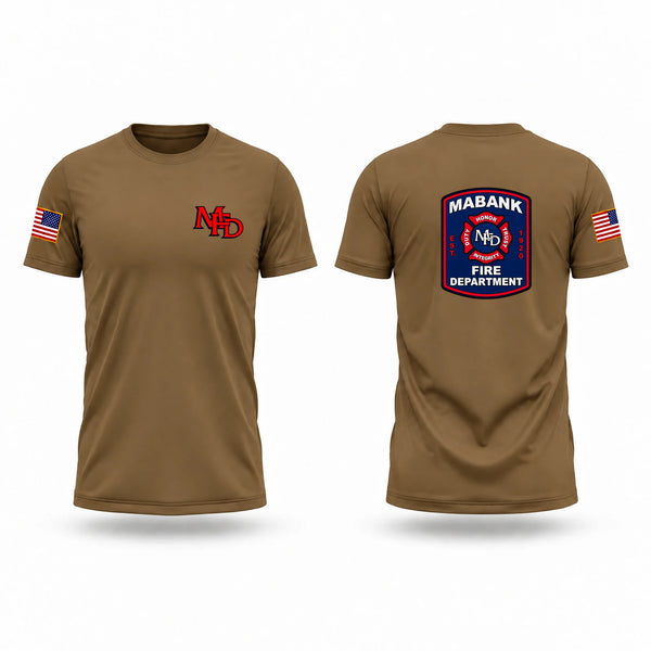 Mabank Fire Department Old School Cotton Feel Shirt - 1