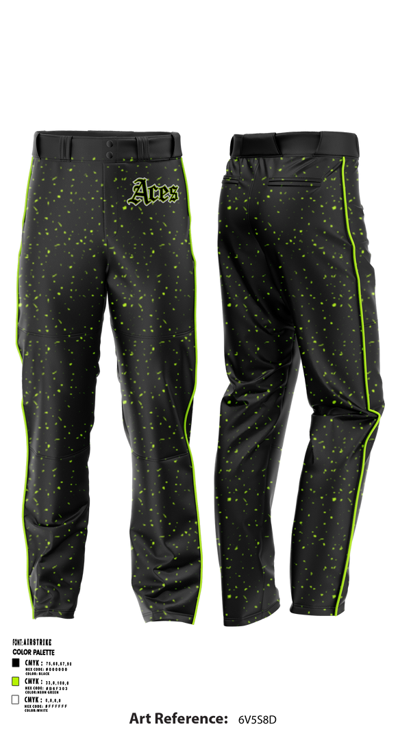 Baseball Pants, Cosmo Aces, Baseball, Teamtime, Team time, sublimation, custom sports apparel, team uniforms, spirit wear, spiritwear, sports uniforms, custom shirts, team store, custom team store, fundraiser sports, apparel fundraiser