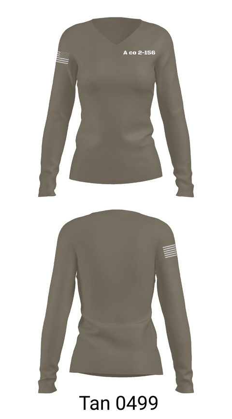 Womens Long Sleeve Vneck Shirt, A co 2-156, National Guard, Teamtime, Team time, sublimation, custom sports apparel, team uniforms, spirit wear, spiritwear, sports uniforms, custom shirts, team store, custom team store, fundraiser sports, apparel fundraiser